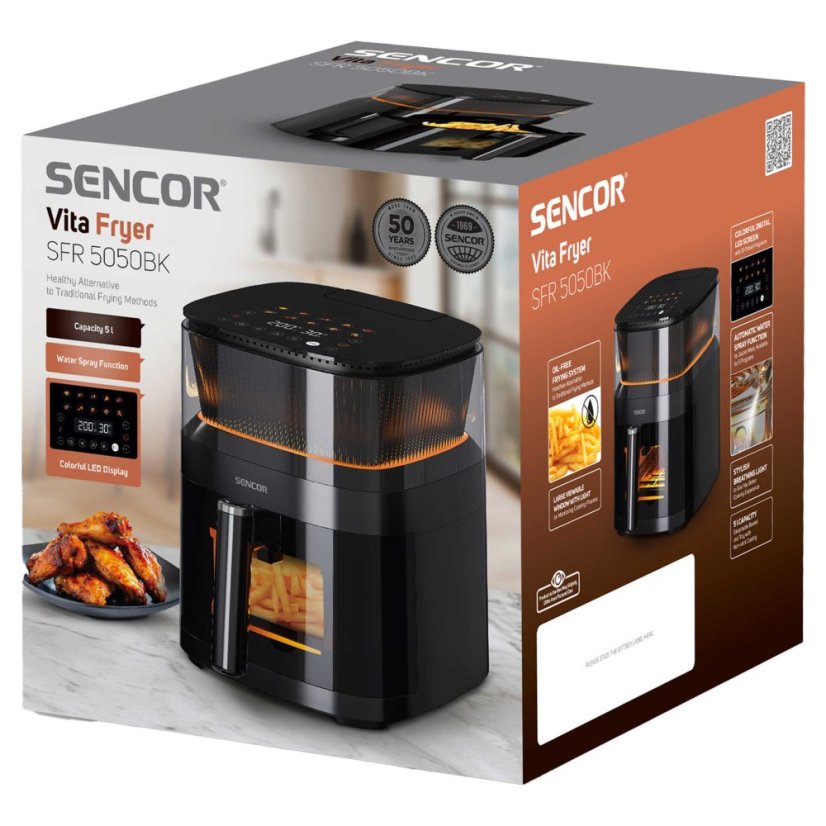 Horkovzdušná fritéza Sencor SFR 5050BK