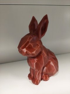 Velikonoční zajíc PETG měděný polygon