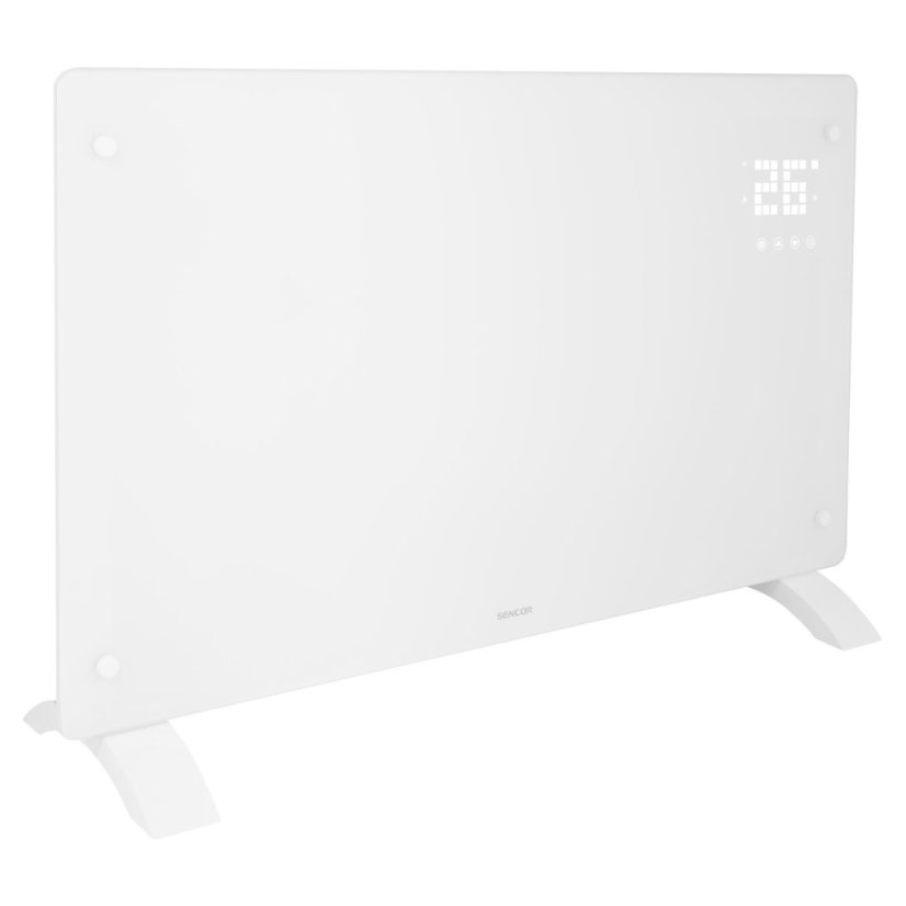 Chytrý skleněný konvektor Sencor SCF 4240WH