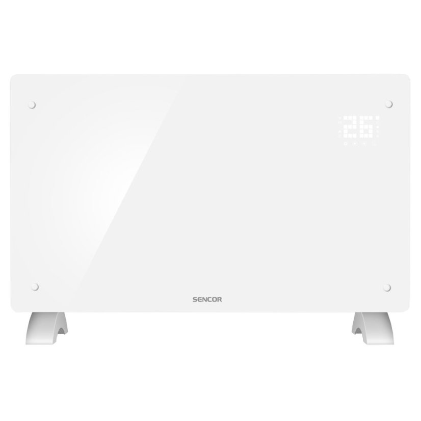 Chytrý skleněný konvektor Sencor SCF 4240WH