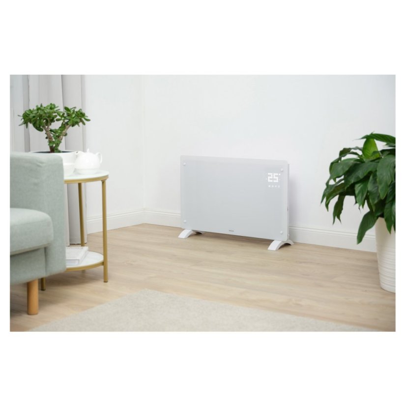 Chytrý skleněný konvektor Sencor SCF 4240WH