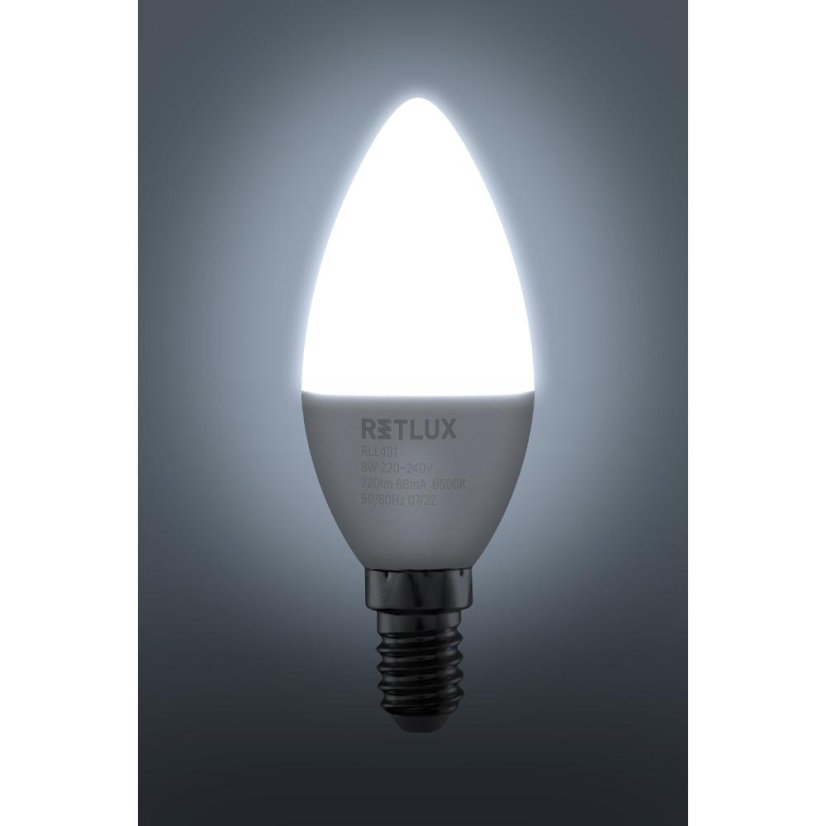 LED žárovka candle Retlux RLL 431