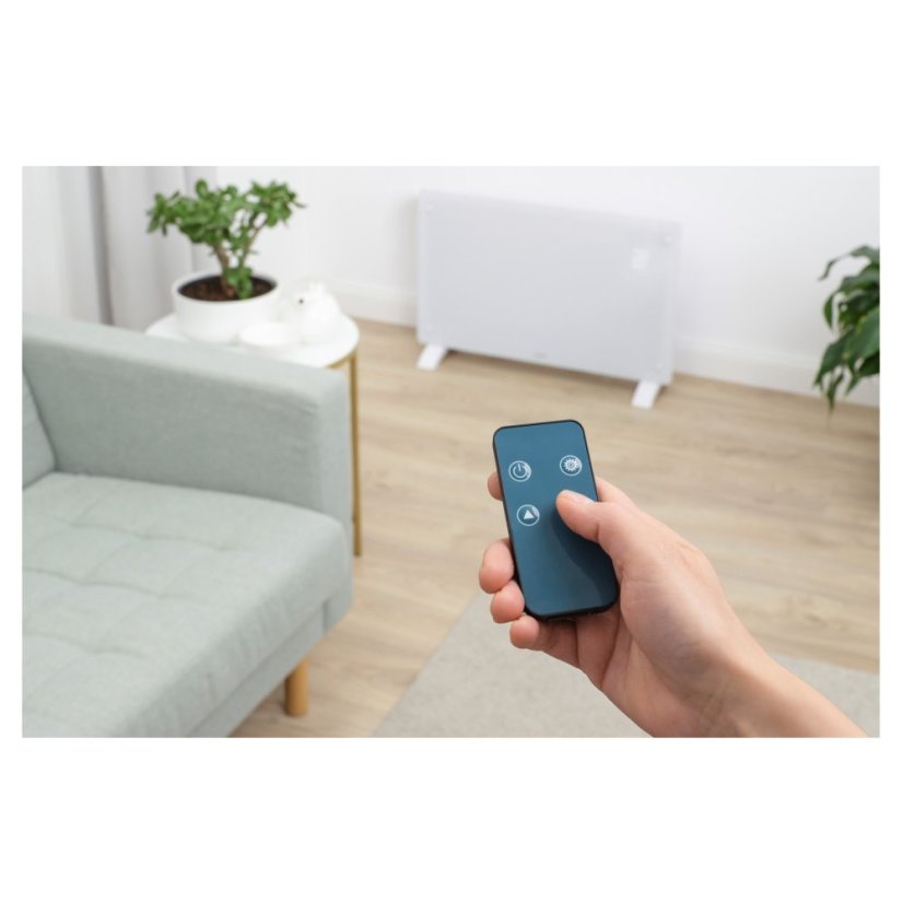 Chytrý skleněný konvektor Sencor SCF 4240WH