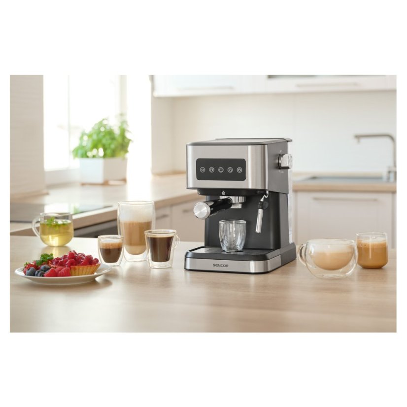 Kávovar na Espresso/ Cappuccino Sencor SES 4020SS