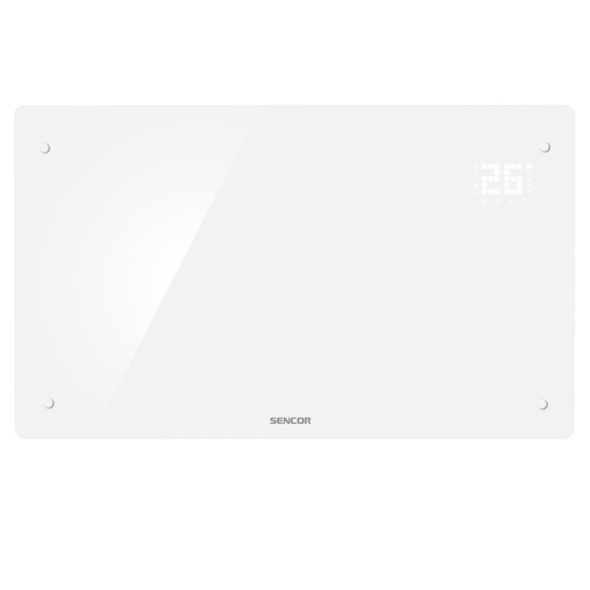 Chytrý skleněný konvektor Sencor SCF 4240WH