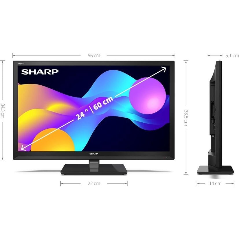led tv sharp 24ee3e nova 216963279