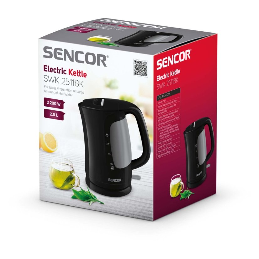 Rychlovarná konvice Sencor SWK 2511BK