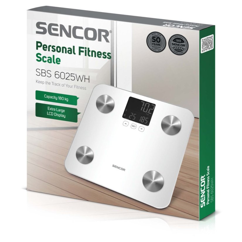 Osobní fitness váha Sencor SBS 6025WH