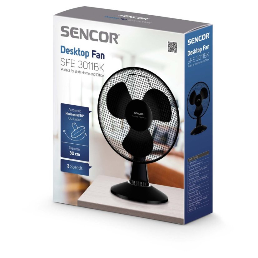 Stolní ventilátor Sencor SFE 3011BK